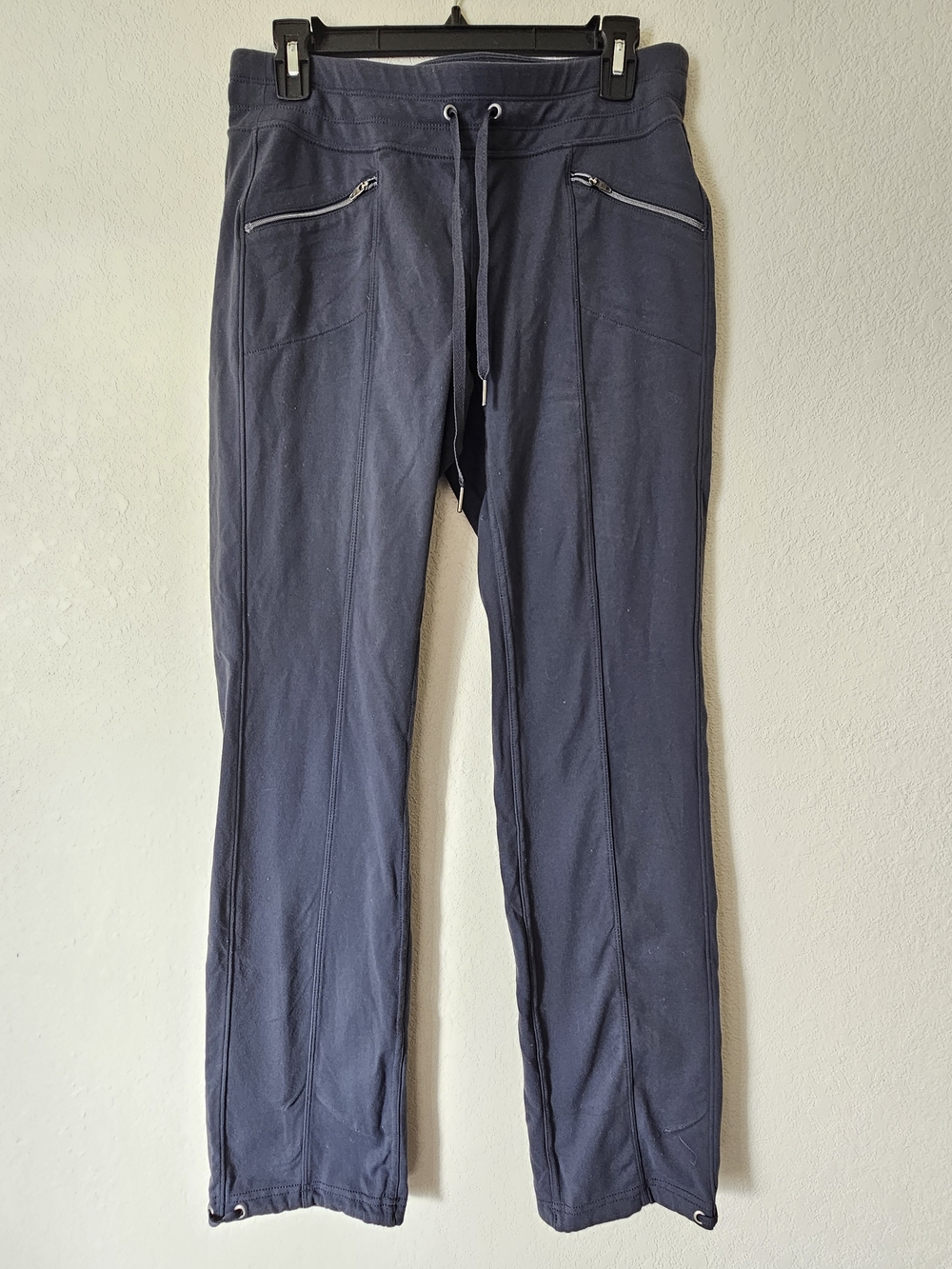 Athleta Grey Drawstring Jogger with Zip Pockets